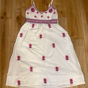 Gretchen Scott Hand-Embroidered Midi Dress          Size L